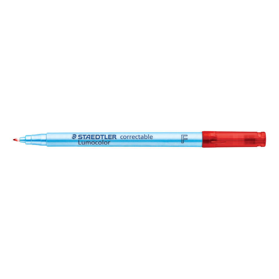 Folienstift Lumocolor® correctable, 0,6 mm, rot STAEDTLER 305 F-2 STAEDTLER 305 F-2  correctable