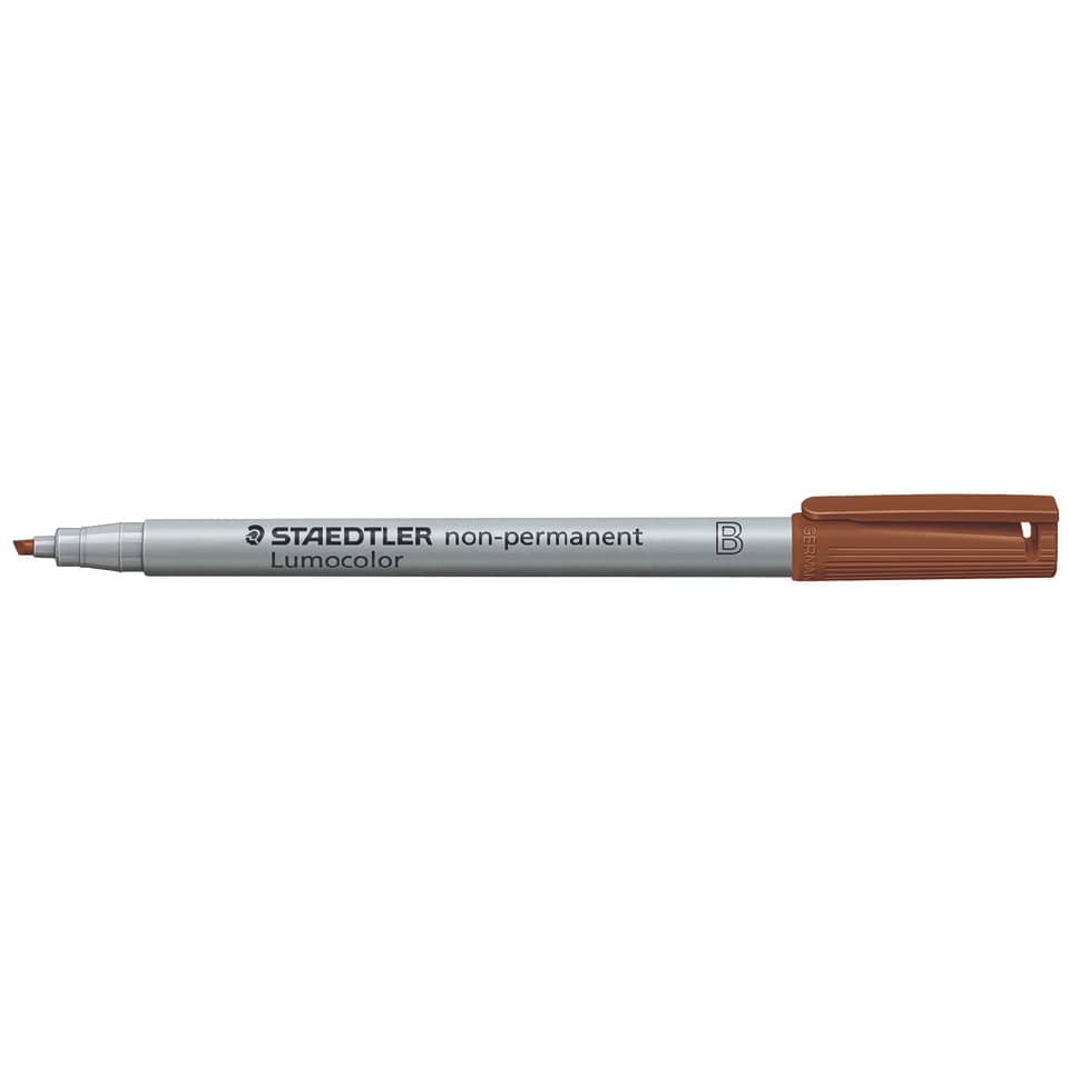 Folienstift Lumocolor® non-permanent, ca. 1.0 mm oder 2.5 mm, braun STAEDTLER 312-7 STAEDTLER 312-7 nonperm.