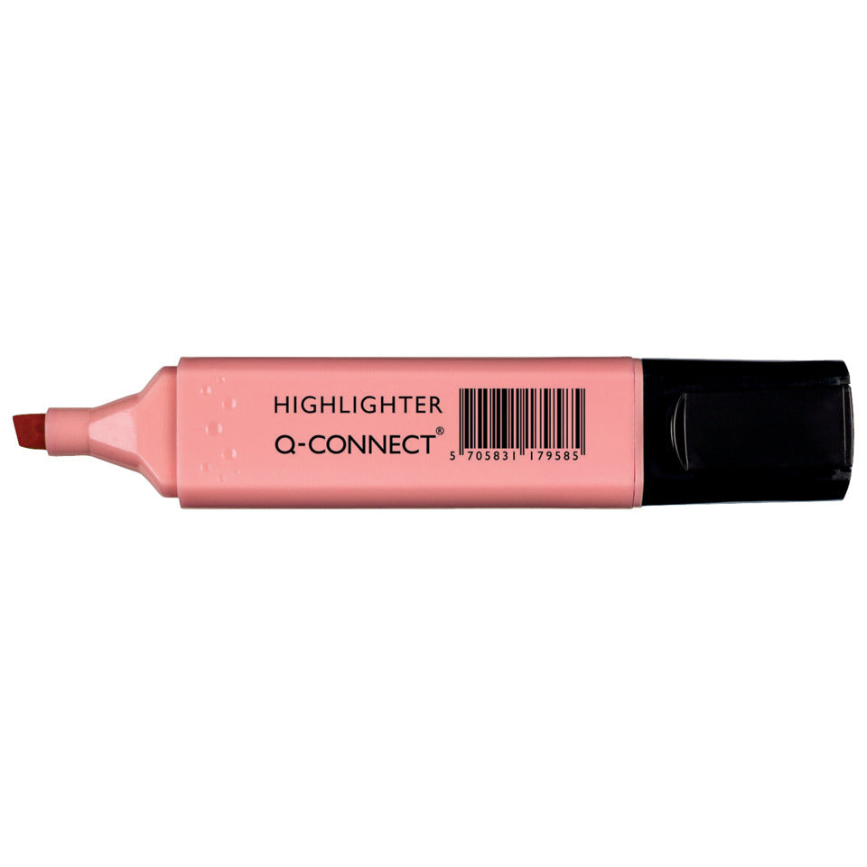 Textmarker, 1 - 5,2 mm, pastellpink Q-CONNECT KF17958 Q-CONNECT KF17958 1,0-5,2mm