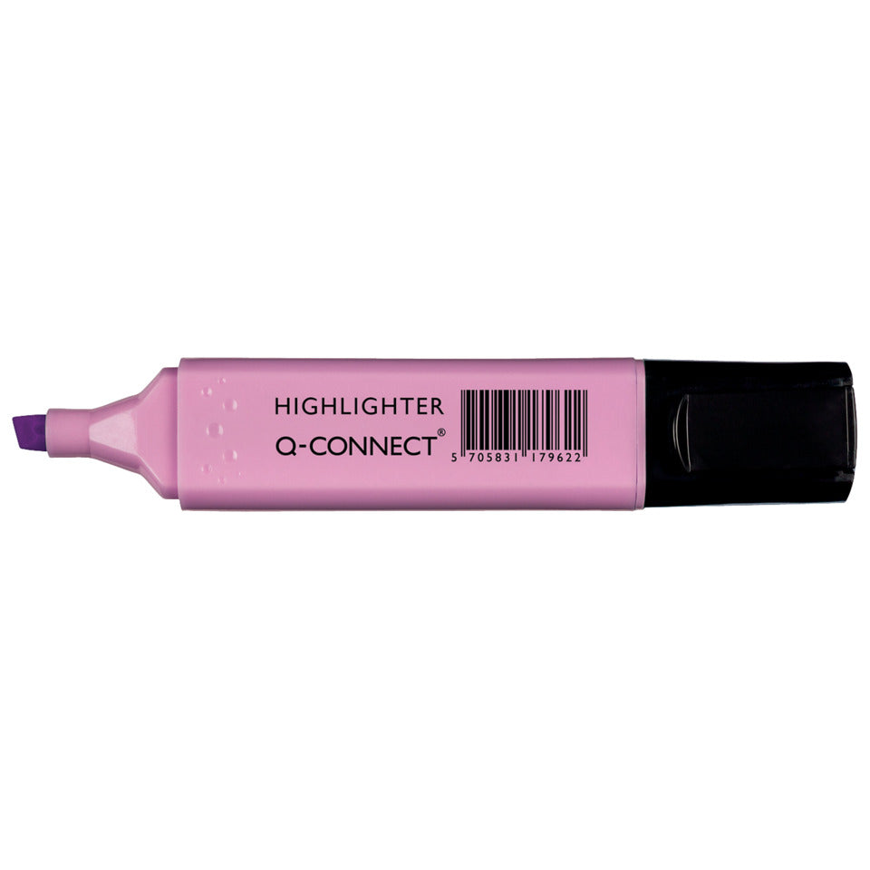 Textmarker, 1 - 5,2 mm, pastellviolett Q-CONNECT KF17962 Q-CONNECT KF17962 1,0-5,2mm