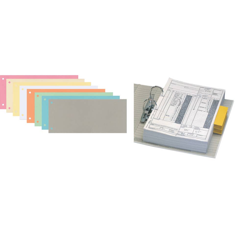 Trennstreifen, 10,5x24cm, 100 Stück, gelb Q-CONNECT KF00516 Q-CONNECT KF00516/505-02