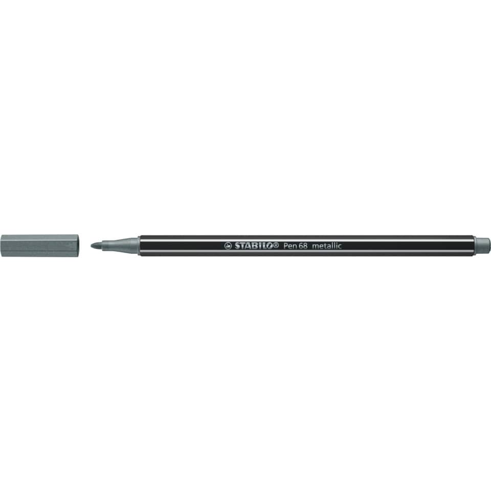 Fasermaler Pen 68, 1mm, metallic silber STABILO 68/805