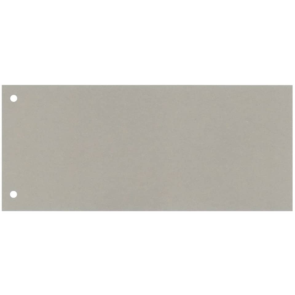 Trennstreifen, 10,5x24cm, 100 Stück, grau Q-CONNECT KF00513 Q-CONNECT KF00513 /505-09