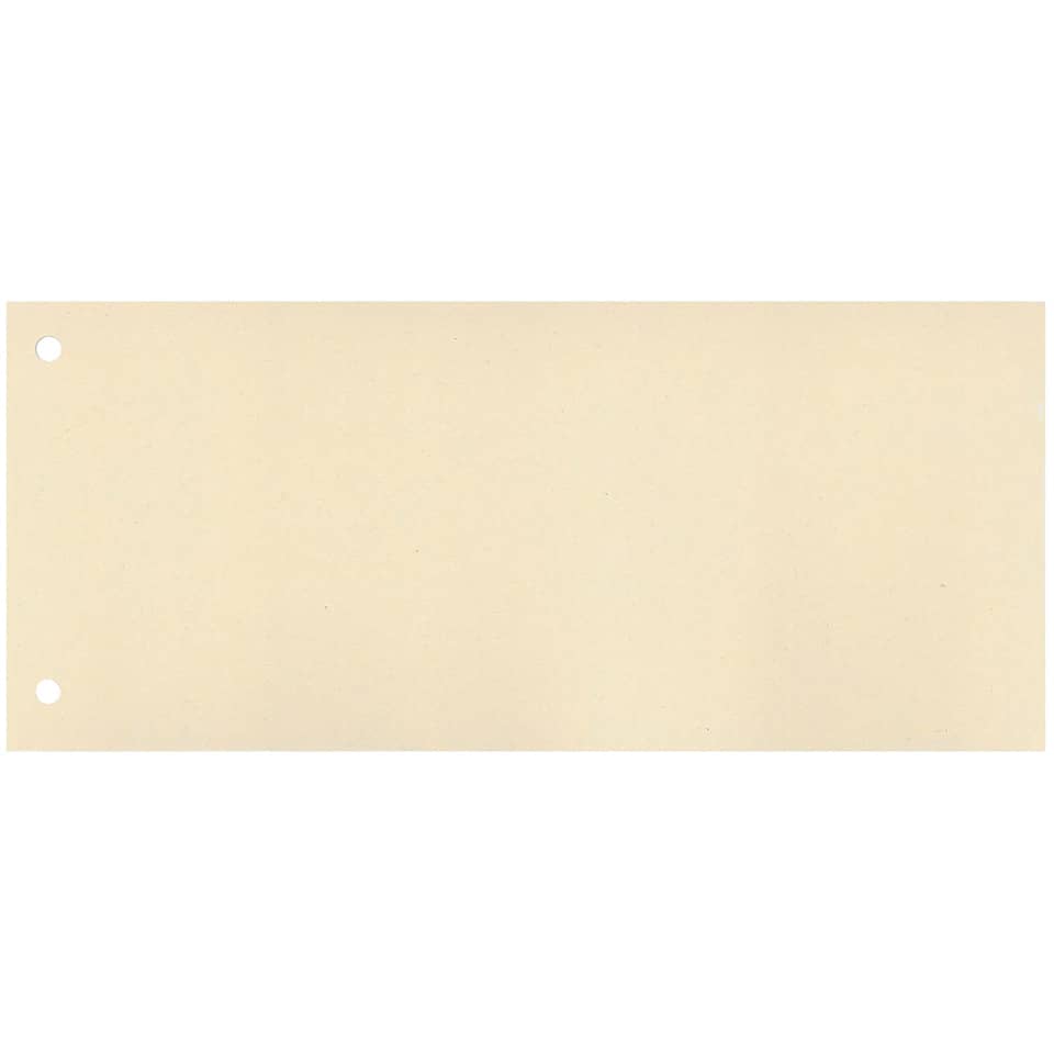Trennstreifen, 10,5x24cm, 100 Stück, chamois Q-CONNECT KF00514 Q-CONNECT KF00514 /505-11