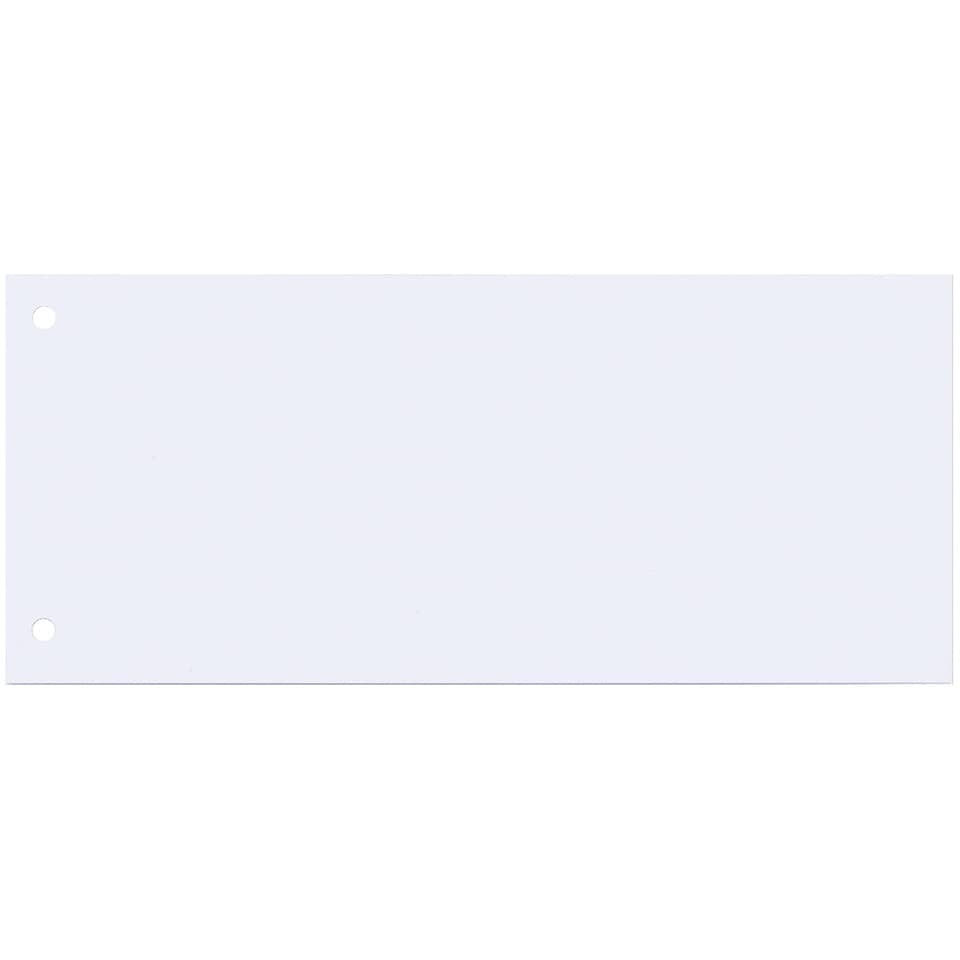 Trennstreifen, 10,5x24cm, 100 Stück, weiß Q-CONNECT KF00515 Q-CONNECT KF00515/505-00