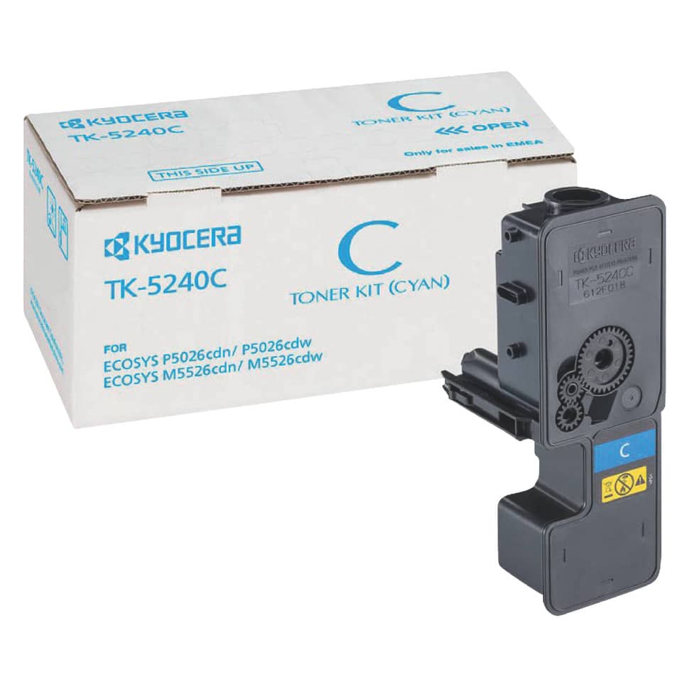 Lasertoner, 3.000 Seiten, cyan KYOCERA-MITA TK5240C KYOCERA 1T02R7CNL0