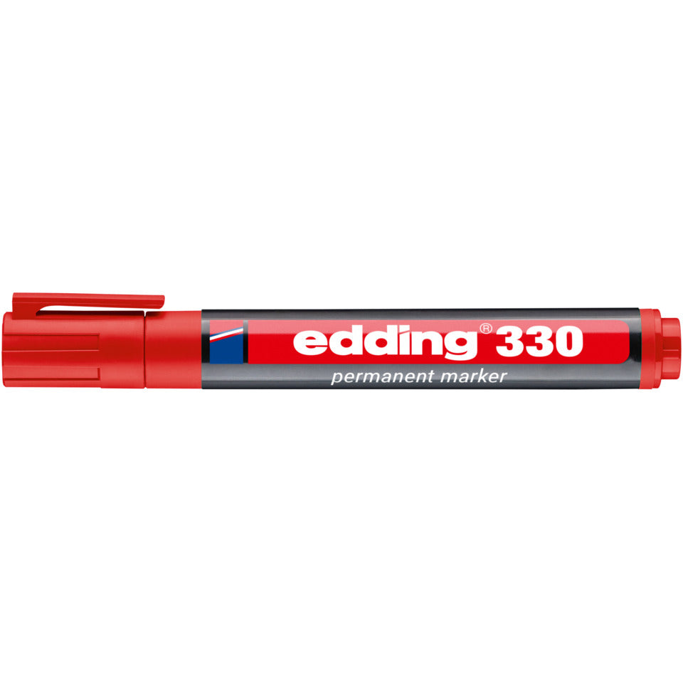 Permanentmarker 330, Keilspitze, nachfüllbar, 1-5mm, rot EDDING 330-002 EDDING 330-002  Keilspitze nachfüllbar