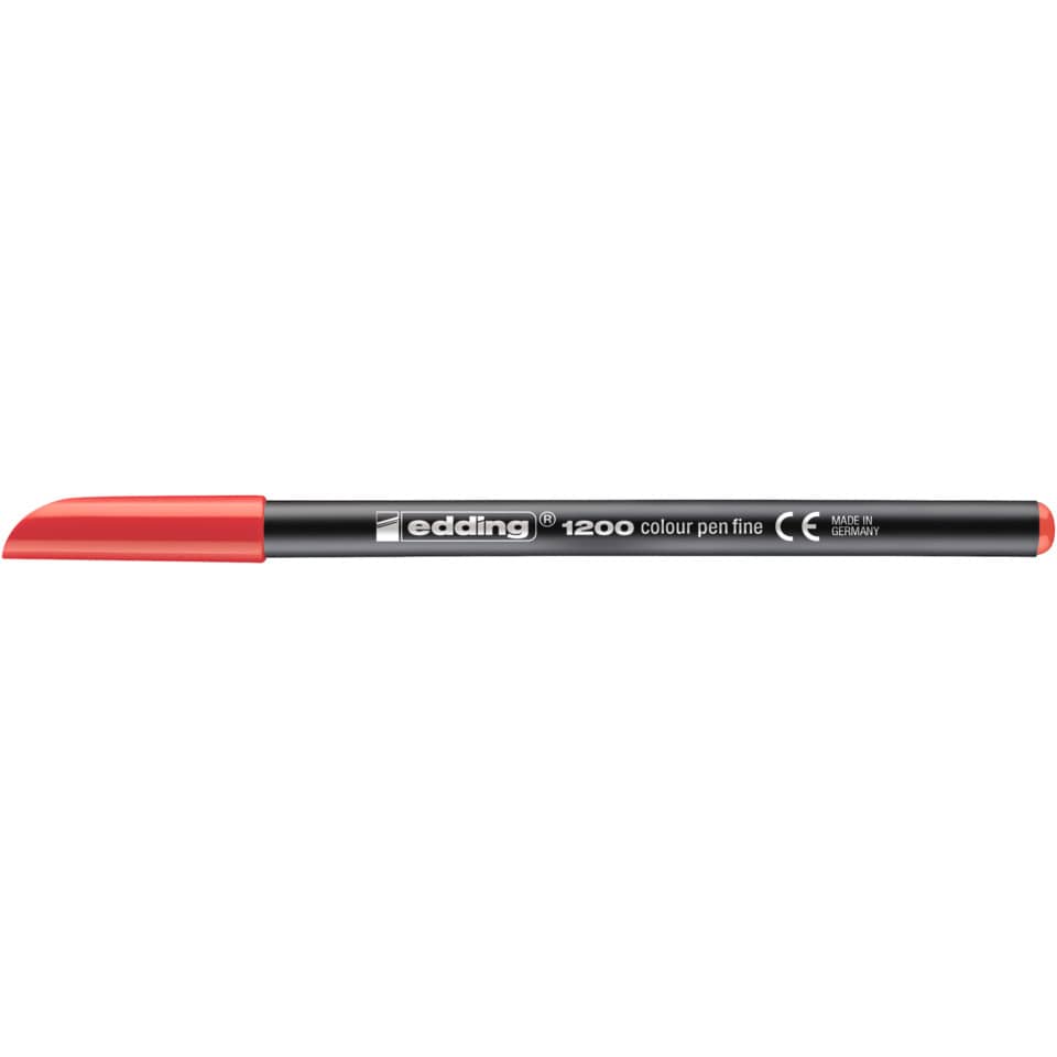 Faserschreiber 1200, 1mm, Rundspitze, rot EDDING 41200002 EDDING 1200-2