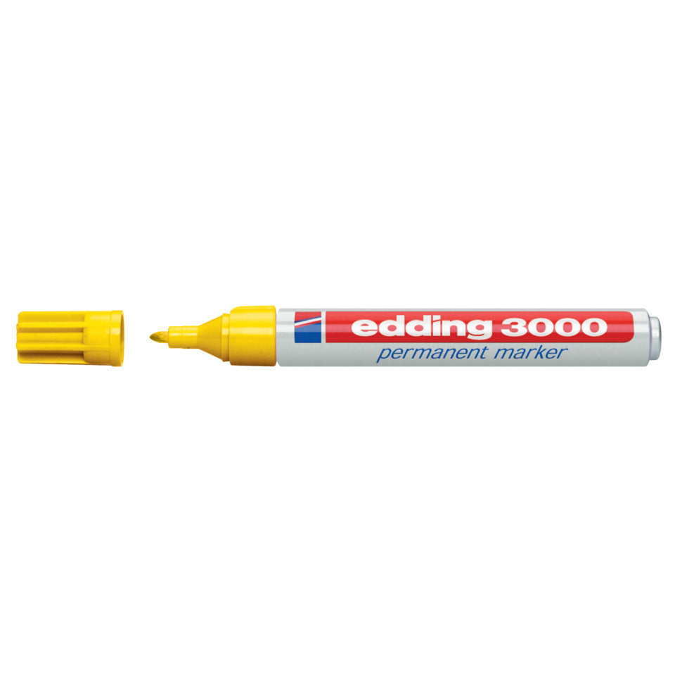 Permanentmarker 3000, Rundspitze, nachfüllbar, 1,5-3mm, gelb EDDING 4-3000005 EDDING 3000-005 Rundspitze nachfüllbar