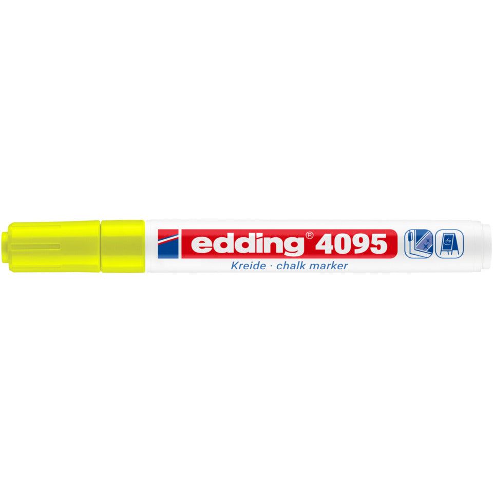 Windowmarker 4095, 2-3mm, Rundspitze, neongelb EDDING 4-4095065 EDDING 4-4095065 Kreidemarker Rundspitze