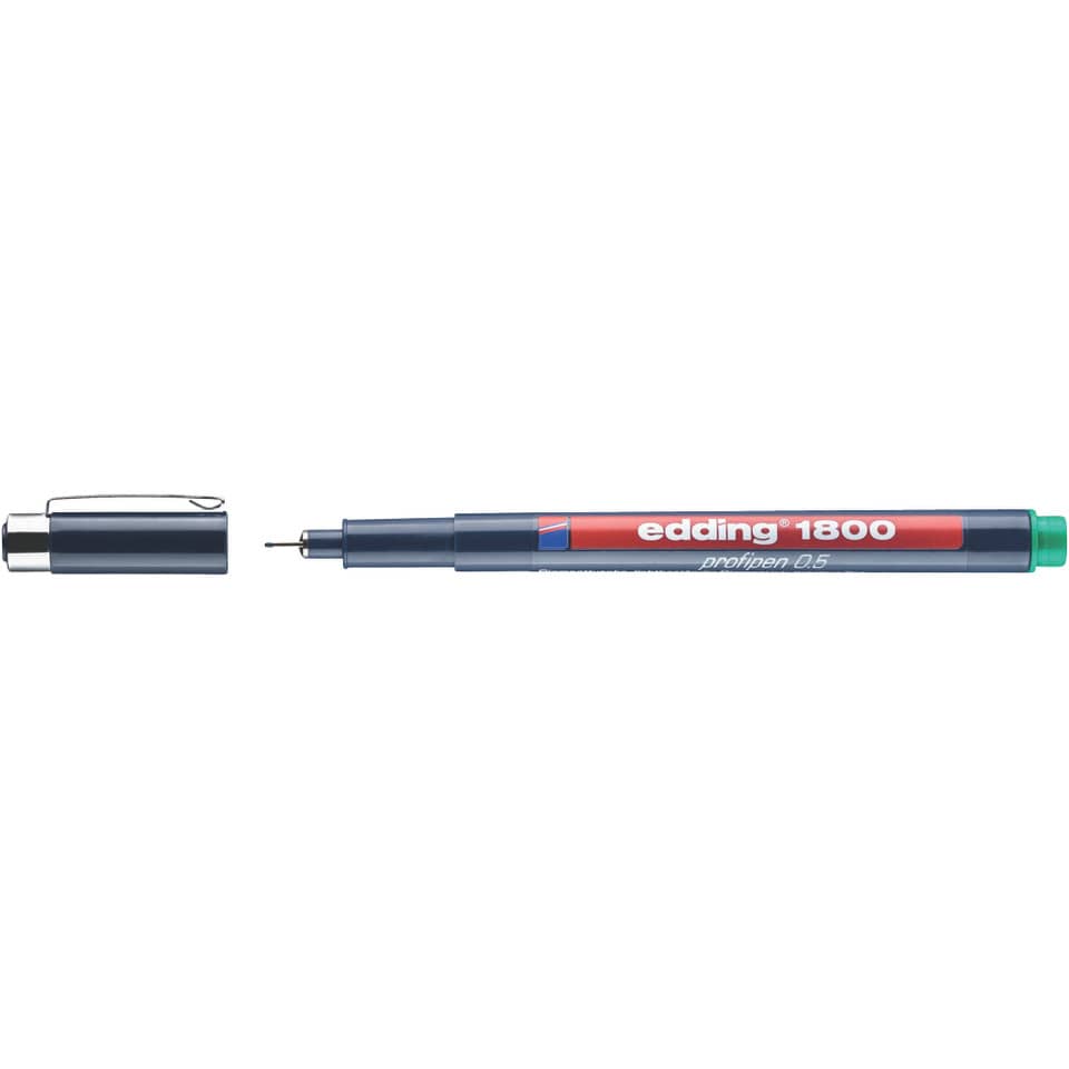Präzisionsfeinschreiber 1800, 0,5mm, grün EDDING 1800-05-004 EDDING 4180005004 0,5mm