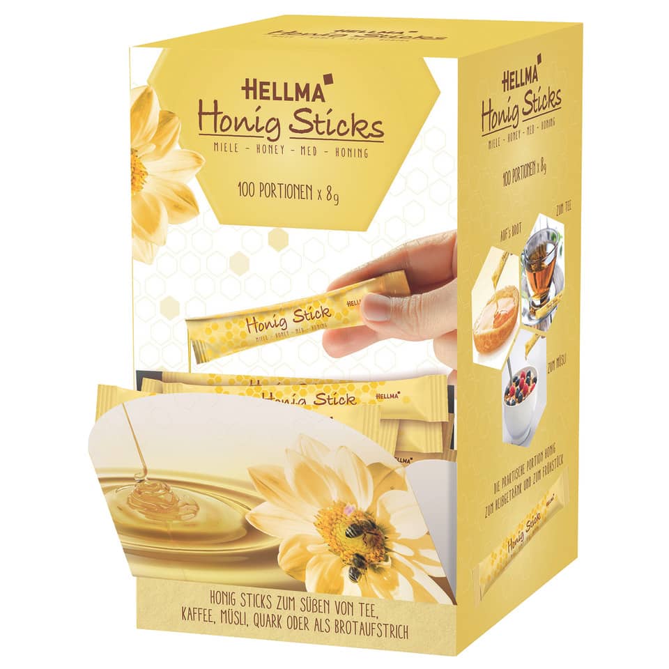 Portionsstick Honig, 8gx100Stück HELLMA 60118763 HELLMA 60118763 8g