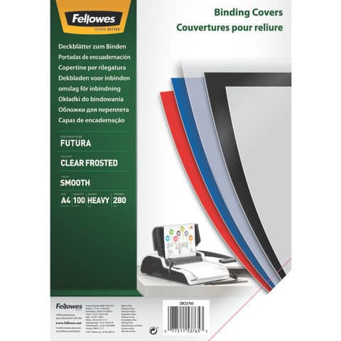Deckblätter Fantasie - A4, PP, transparent/matt, 100 Stück