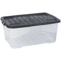 Ablagebox XW203, 42l, transparent/schwarz STRATA 2002020110 STRATA 2002020110 42 Liter