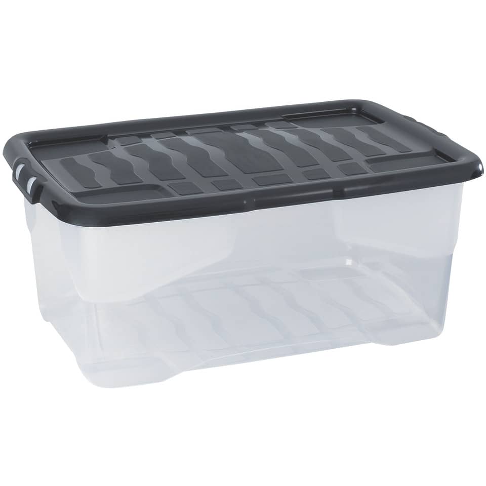 Ablagebox XW203, 42l, transparent/schwarz STRATA 2002020110 STRATA 2002020110 42 Liter