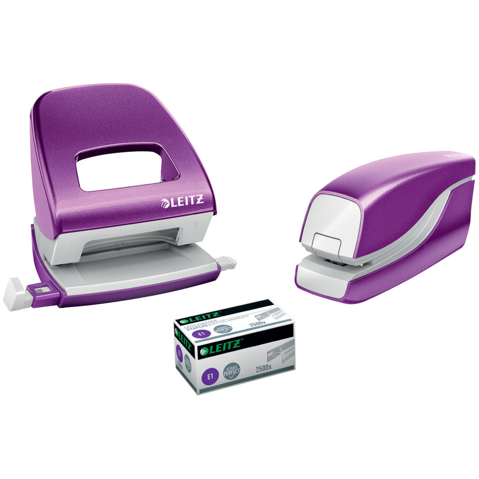Elektrisches Heftgerät WOW, 10 Blatt, Einlegetiefe 10 mm, violett LEITZ 5566-10-62 LEITZ 5566-10-62 NeXXt 10 Blatt