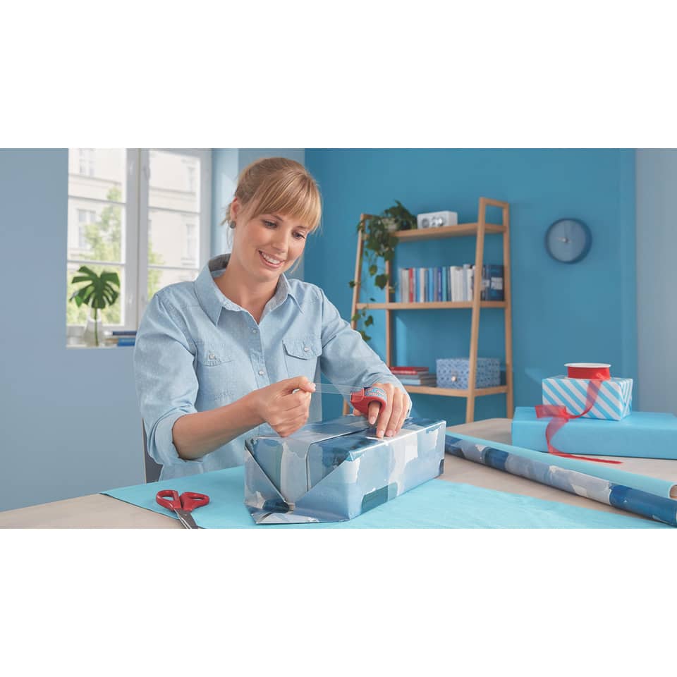 Handabroller Mini, 10mx19mm, rot/blau TESA 57858-00000-03 TESA 57858-00000-00