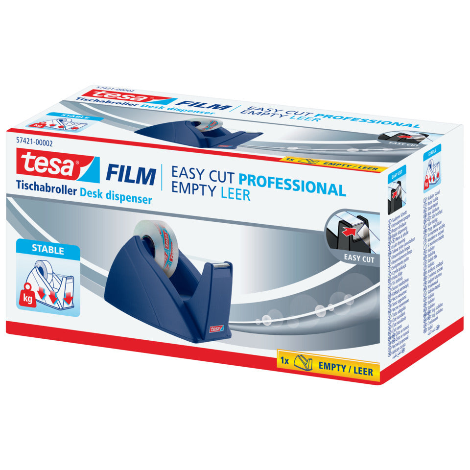 Tischabroller Easy Cut®, 33mx19mm, blau TESA 57421-00002-03 TESA  57421-00002-02 Easy Cut leer