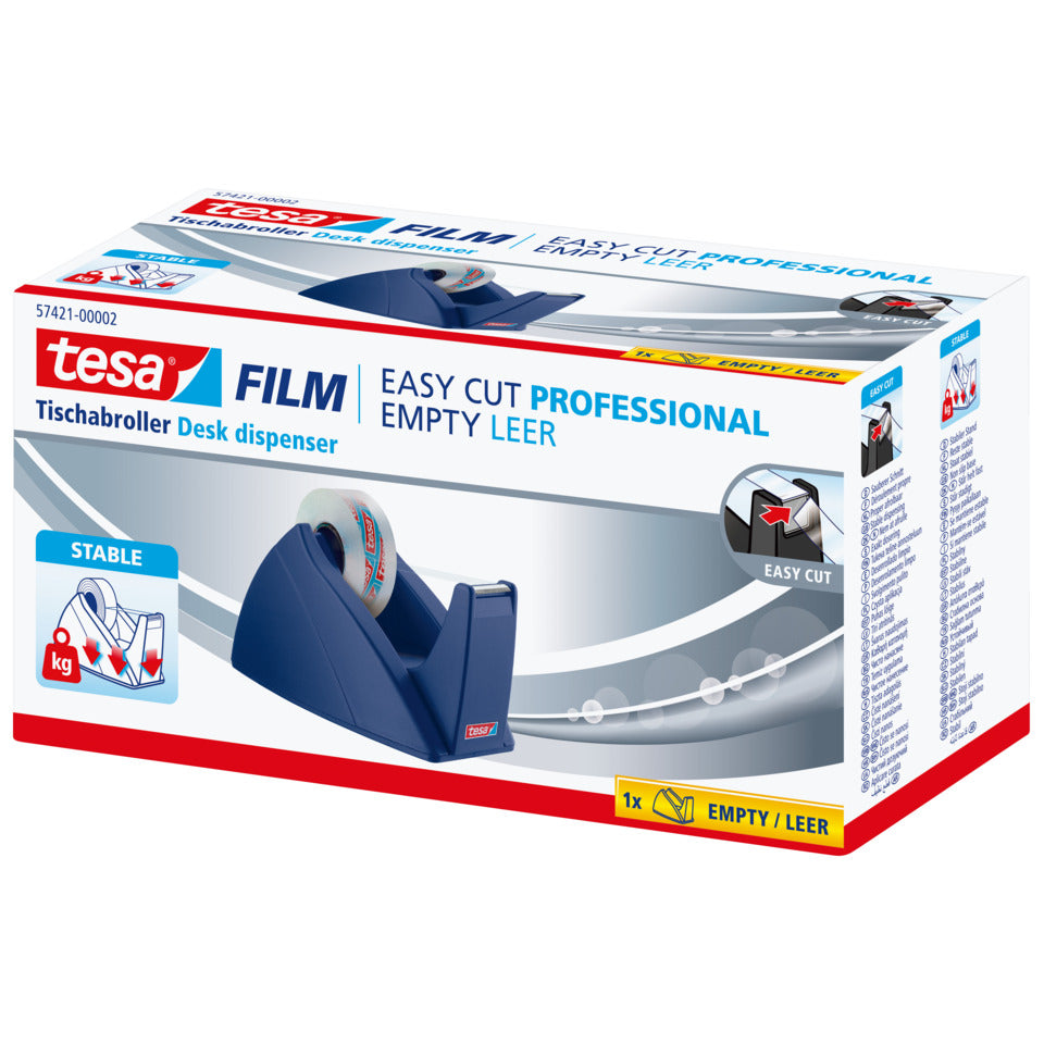 Tischabroller Easy Cut®, 33mx19mm, blau TESA 57421-00002-03 TESA  57421-00002-02 Easy Cut leer
