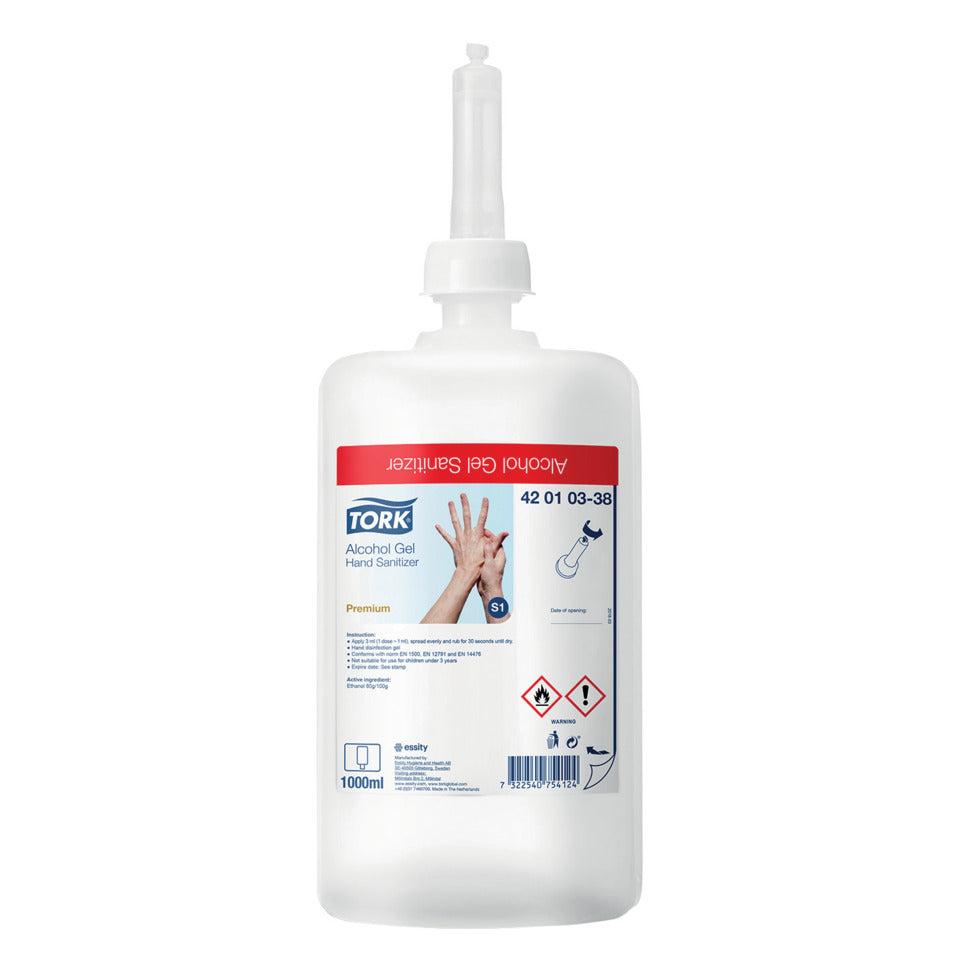 Händedesinfektionsgel 1 Liter   System S1 TORK 420103 TORK 420103 System S1