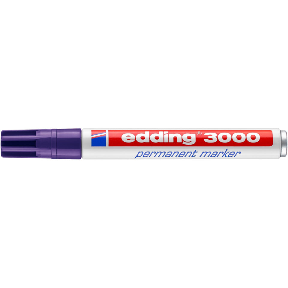 Permanentmarker 3000, Rundspitze, nachfüllbar, 1,5-3mm, violett EDDING 4-3000008 EDDING 3000-008 Rundspitze nachfüllbar