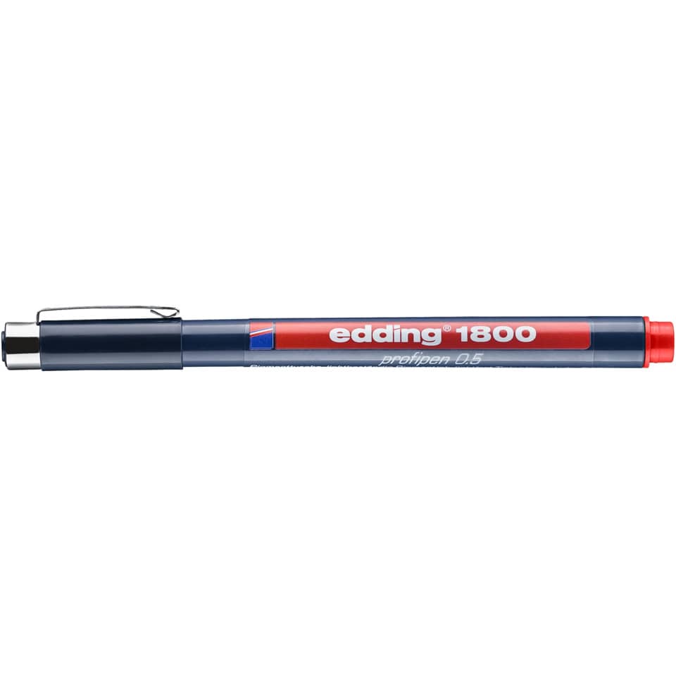 Präzisionsfeinschreiber 1800, 0,5mm, rot EDDING 1800-05-002 EDDING 4180005002 0,5mm
