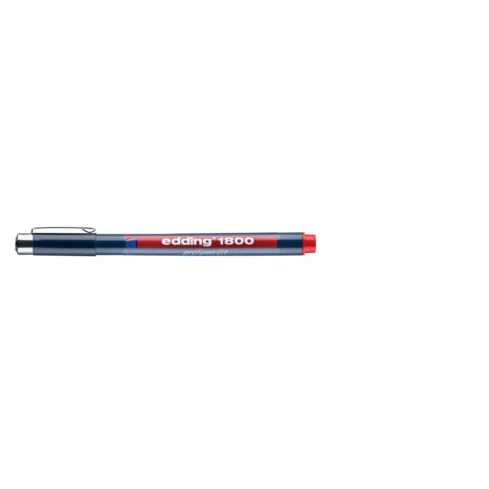 Präzisionsfeinschreiber 1800, 0,1mm, rot EDDING 1800-01-002 EDDING 4180001002 0,25mm
