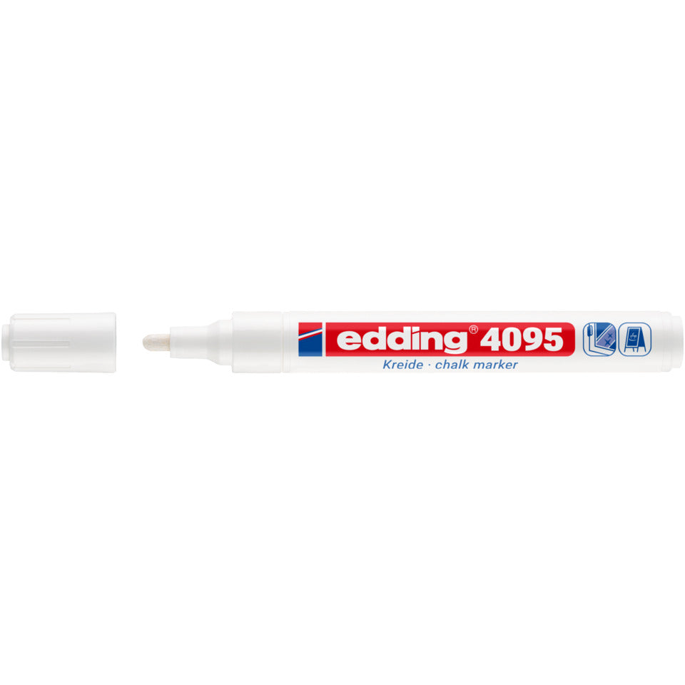 Windowmarker 4095, 2-3mm, Rundspitze, weiß EDDING 4-4095049 EDDING 4-4095049 Kreidemarker Rundspitze