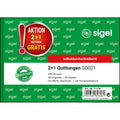 Kassen-Quittung, A6, 2x40 Blatt, 3 Stück SIGEL T1178 SIGEL T1178 2+1 (gratis) Aktion