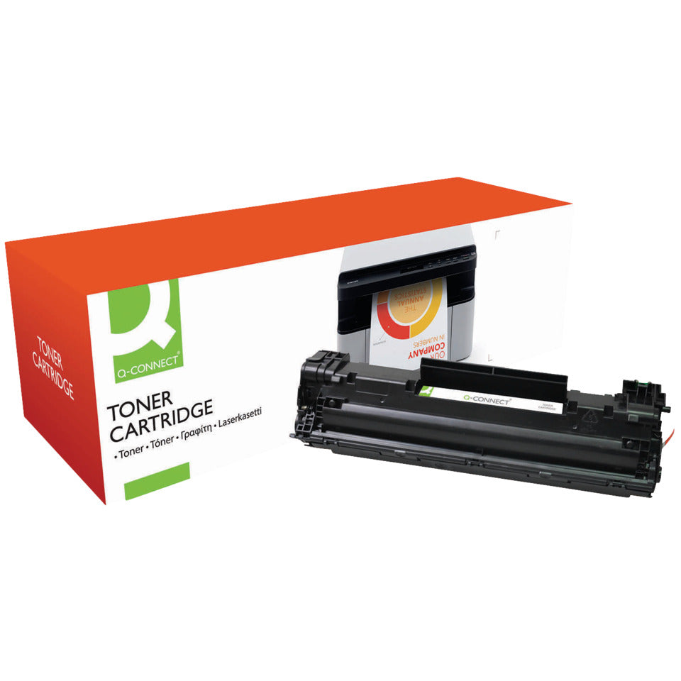 Lasertoner ersetzt HP CF283A, 1.500 Seiten, schwarz Q-CONNECT KF18041 Q-CONNECT KF18041 Ersetzt CF283A