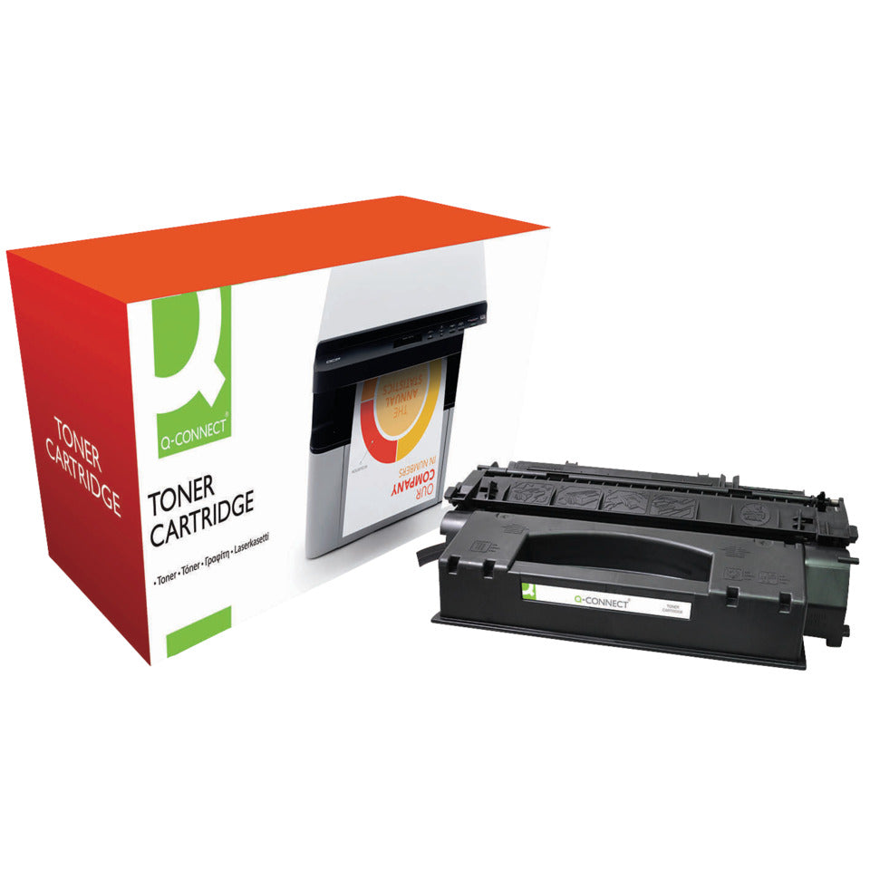 Lasertoner ersetzt HP Q5949X, 6.000 Seiten, schwarz Q-CONNECT KF07521 Q-CONNECT KF07521 Ersetzt Q5949X