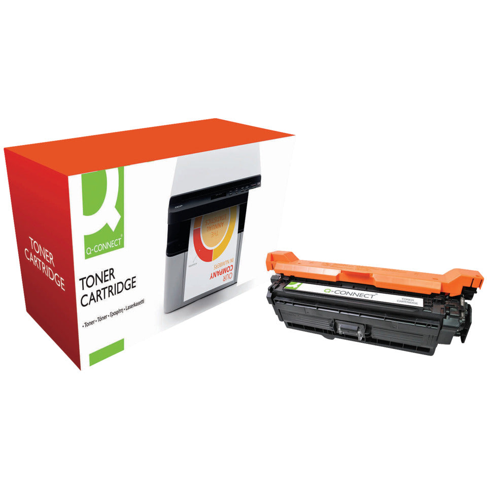 Lasertoner ersetzt HP CE250X, 10.500 Seiten, schwarz Q-CONNECT KF14849 Q-CONNECT KF14849 Ersetzt CE250X