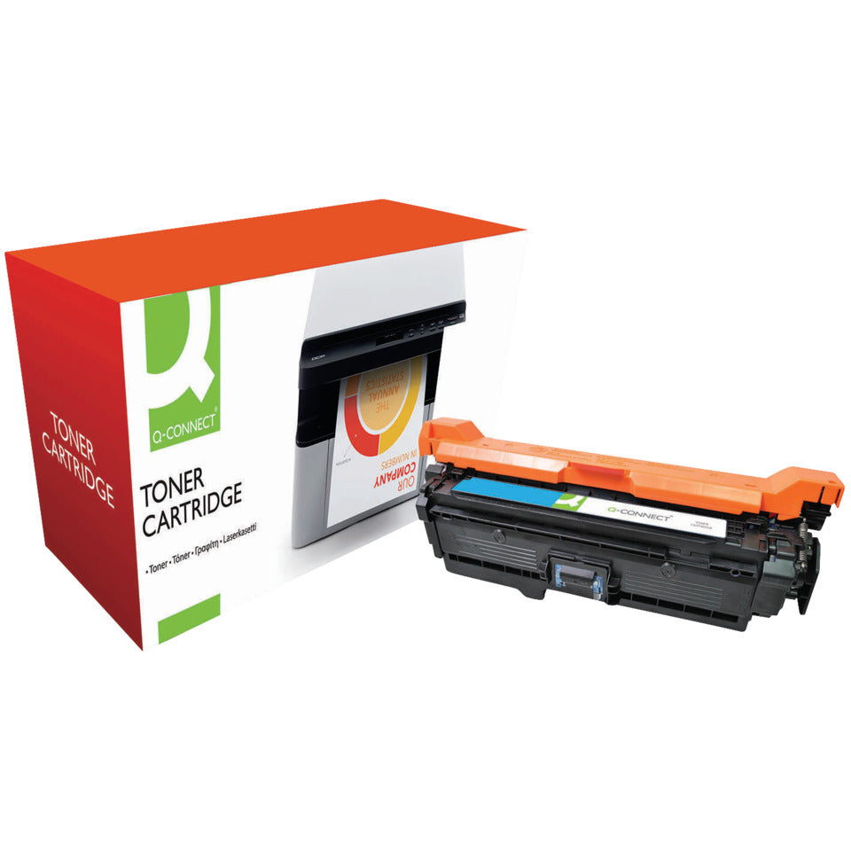 Lasertoner ersetzt HP CE251A, 7.000 Seiten, cyan Q-CONNECT KF14850 Q-CONNECT KF14850 Ersetzt CE251A