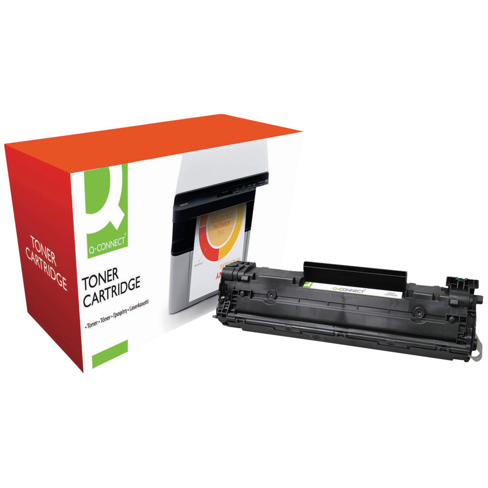 Lasertoner ersetzt HP CE278A, 2.100 Seiten, schwarz Q-CONNECT KF14937 Q-CONNECT KF14937 Ersetzt CE278A