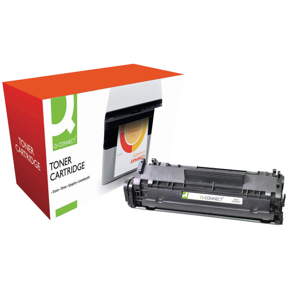 Lasertoner ersetzt HP Q2612A, 2.000 Seiten, schwarz Q-CONNECT KF04780 Q-CONNECT KF04780 Ersetzt Q2612A