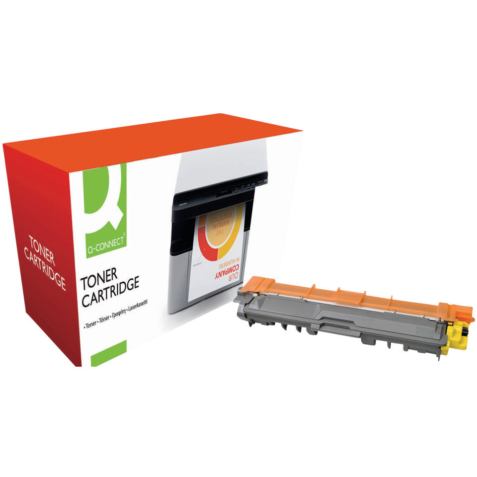 Lasertoner ersetzt Brother TN245Y, 2.200 Seiten, yellow Q-CONNECT KF17096 Q-CONNECT KF17096 Ersetzt TN245Y