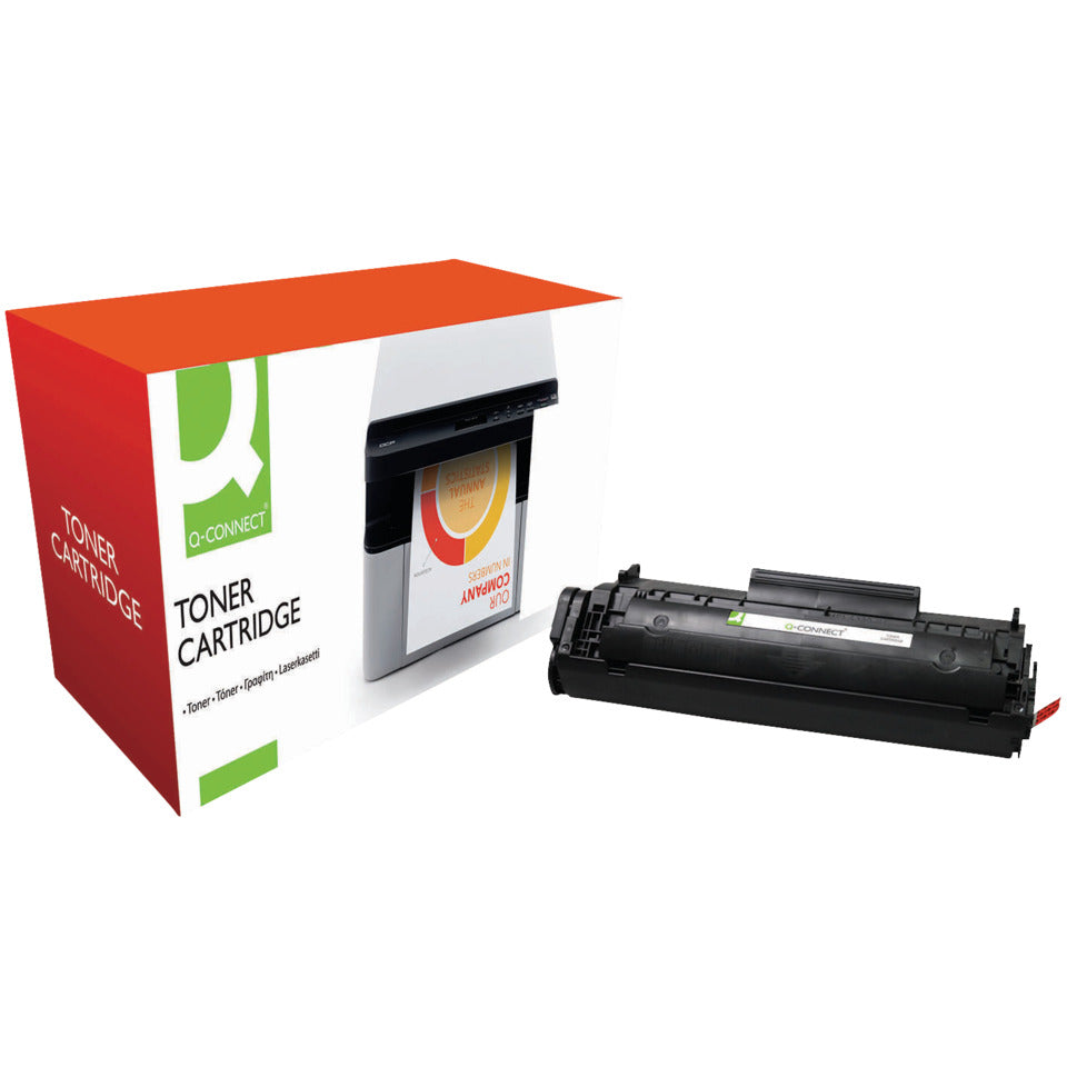 Lasertoner ersetzt HP Q2612A-XXL, 4.000 Seiten, schwarz Q-CONNECT KF15057 Q-CONNECT KF15057 Ersetzt Q2612A-XXL