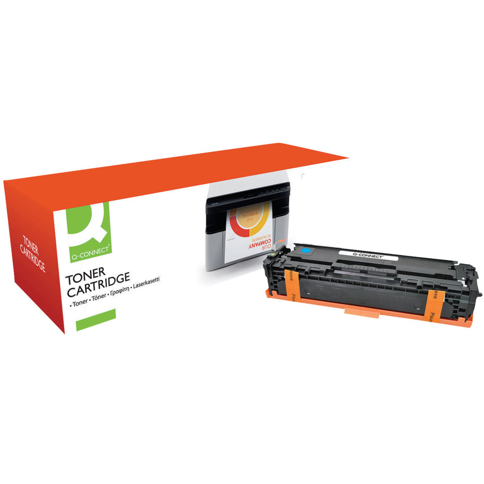 Lasertoner ersetzt HP CF211A, 1.800 Seiten, cyan Q-CONNECT KF16490 Q-CONNECT KF16490 Ersetzt CF211A