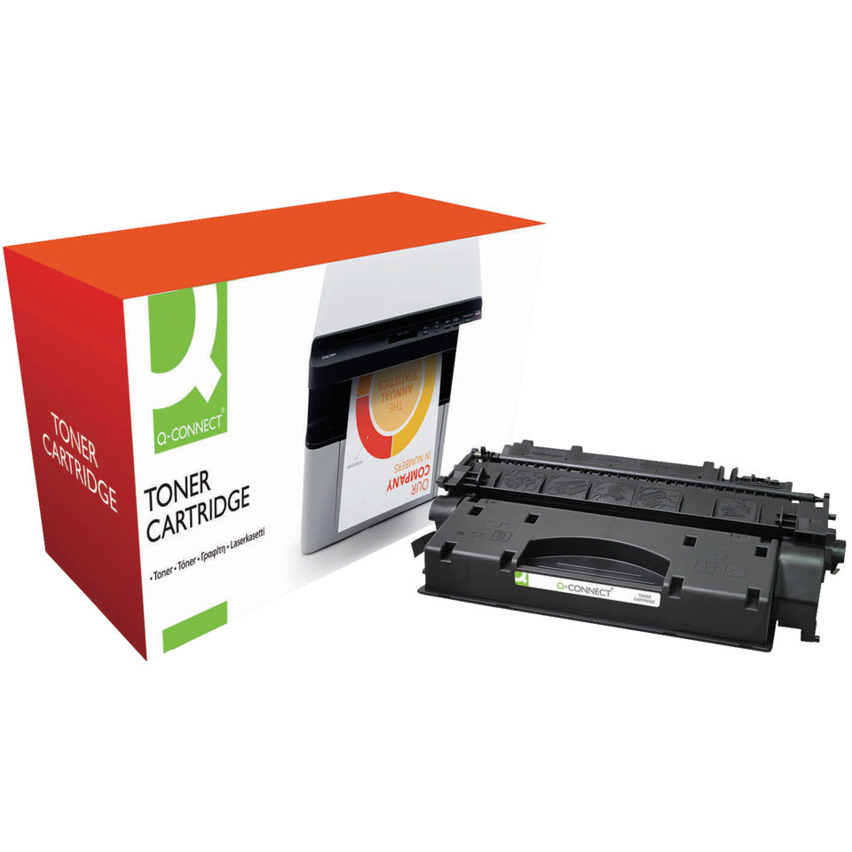 Lasertoner ersetzt HP CE505X, 6.500 Seiten, schwarz Q-CONNECT KF14572 Q-CONNECT KF14572 Ersetzt CE505X