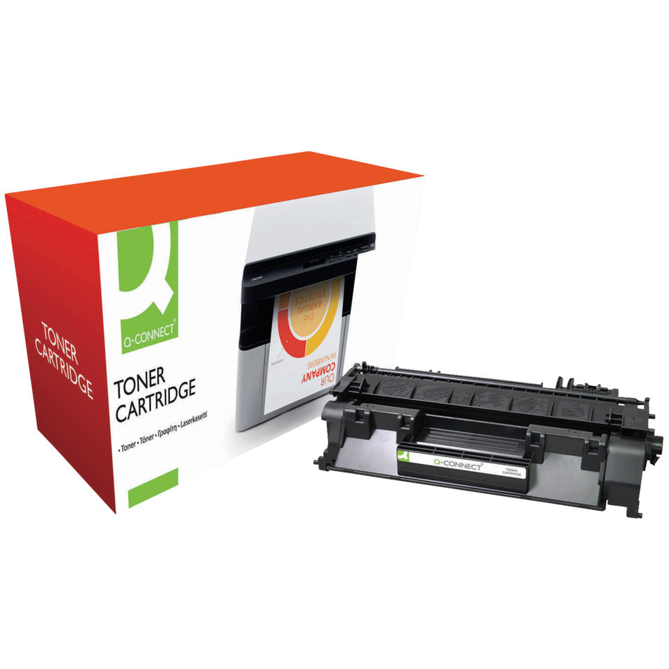 Lasertoner ersetzt HP CE505A, 2.300 Seiten, schwarz Q-CONNECT KF14571 Q-CONNECT KF14571 Ersetzt CE505A
