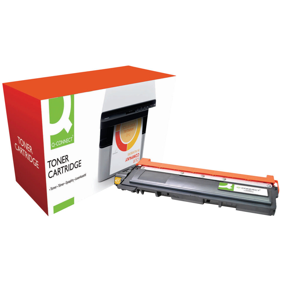 Lasertoner ersetzt Brother TN230Y, 1.400 Seiten, yellow Q-CONNECT KF15873 Q-CONNECT KF15873 Ersetzt TN230Y