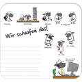 Mauspad - Block "Wir schaafen das!", 240 x 220 mm, 30 Blatt RNK 46653 RNK 46653 Design1