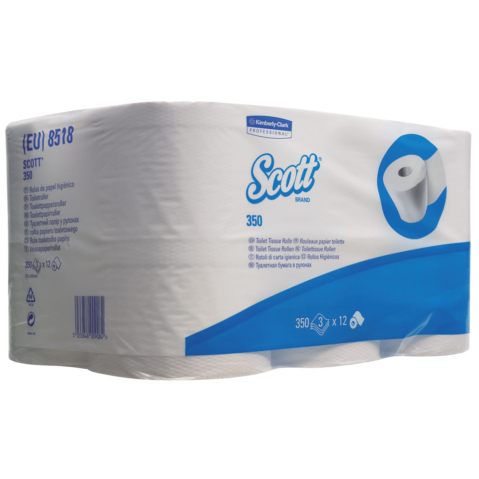 Toilettenpapier, 3-lagig, 6 Rollen, hochweiß SCOTT 8518 SCOTT 8518 3-lagig