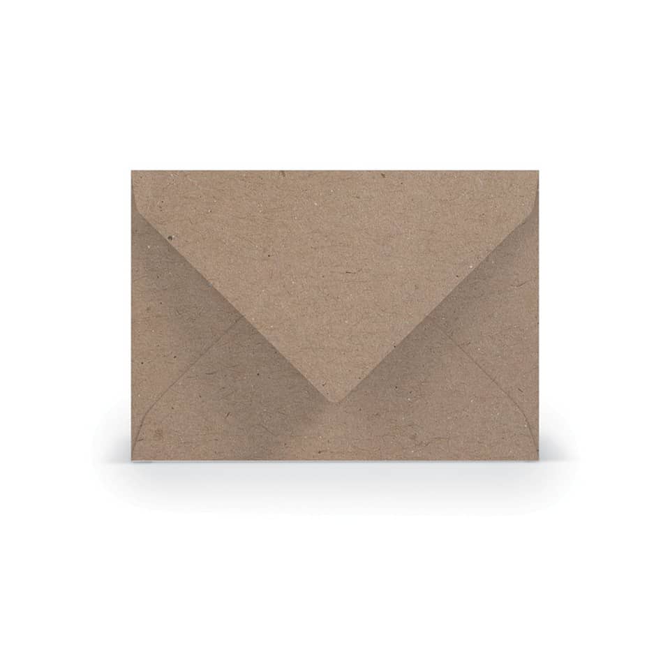 Briefumschlag Paperado, C7, 100g/m², nassklebend, kraft RÖSSLER 16400762 RÖSSLER 16400762  81x114mm gerippt