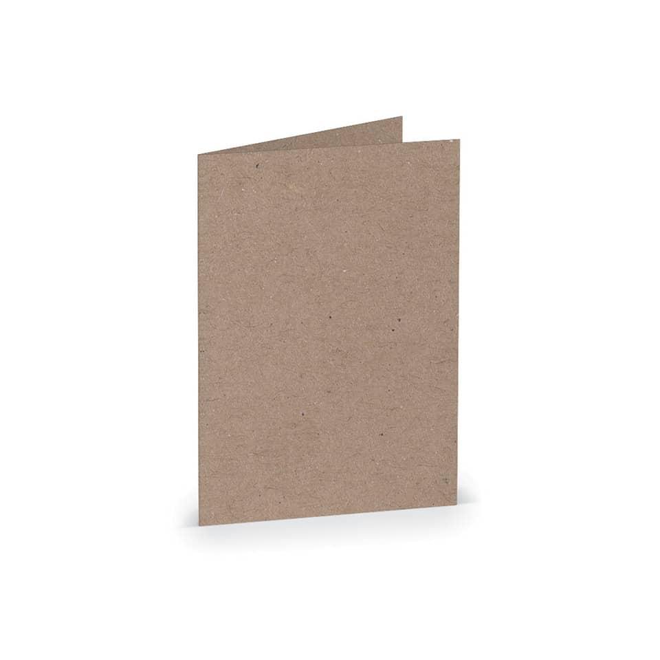 Briefkarte Paperado, A7hd, 220g/m², kraft RÖSSLER 16400962 RÖSSLER 16400962  74x105mm gerippt