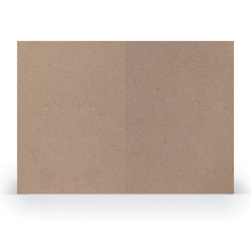 Briefkarte Paperado, B6hd, 250g/m², planliegend, kraft RÖSSLER 16407262 RÖSSLER 16407262  240x169mm gerippt