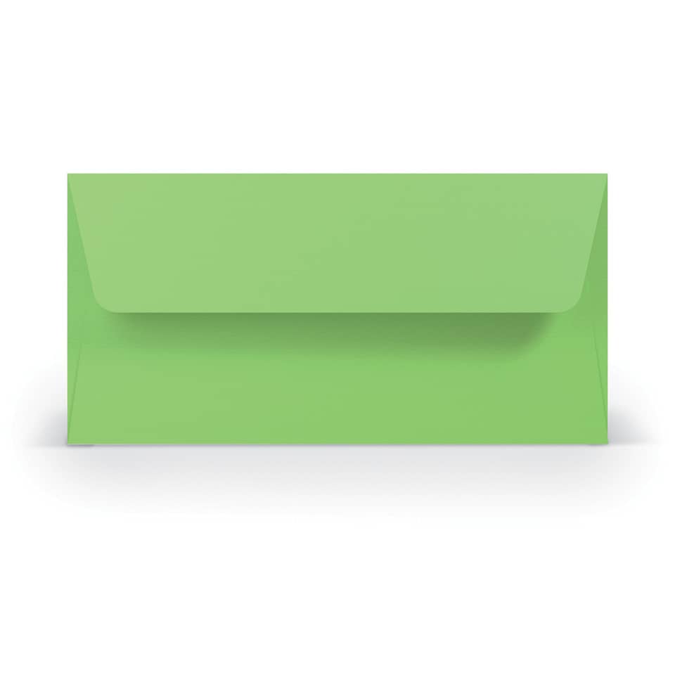 Briefumschlag Paperado, DIN lang, 100g/m², SF, nassklebend, apple RÖSSLER 16400264 RÖSSLER 16400264  110x220mm gerippt