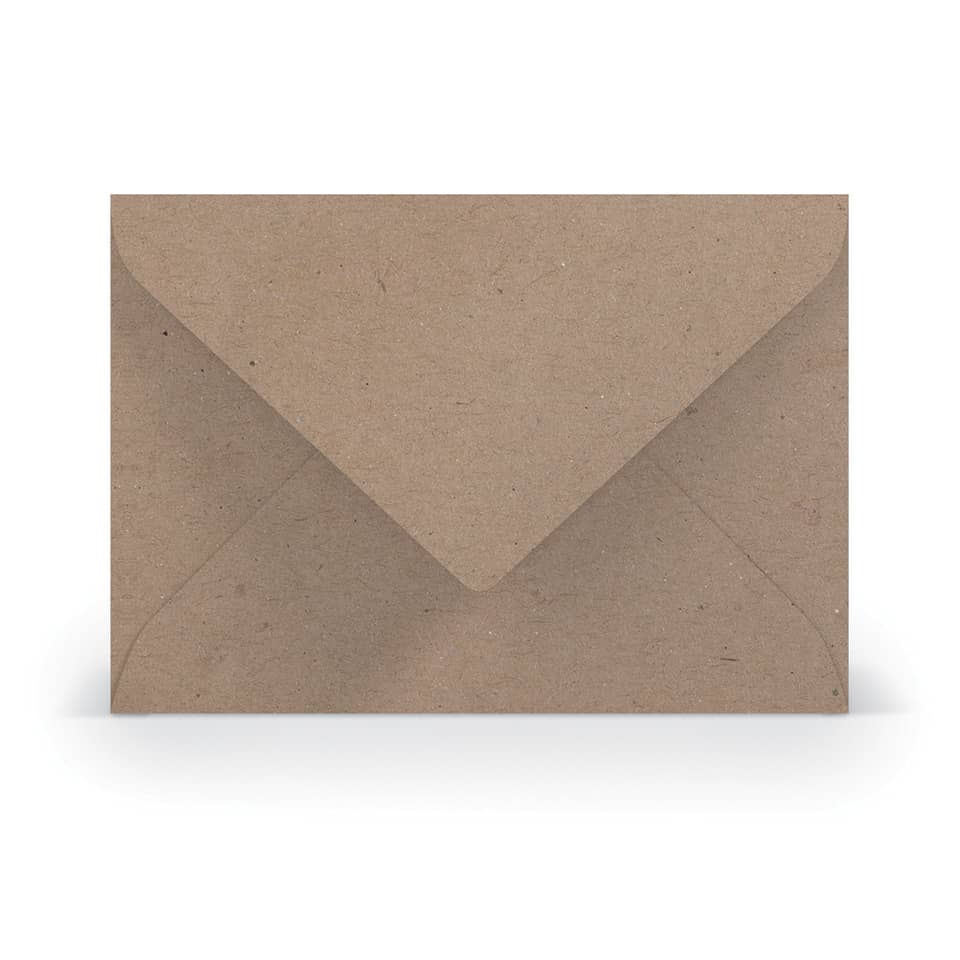 Briefumschlag Paperado, B6, 100g/m², nassklebend, kraft RÖSSLER 16402062 RÖSSLER 16402062  125x176mm gerippt