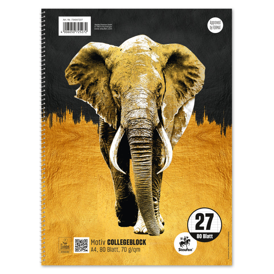 Collegeblock mit Motiv, A4, 80 Blatt, Lin.27, liniert STAUFEN STYLE 734047227 STAUFEN STYLE 734047227 70g