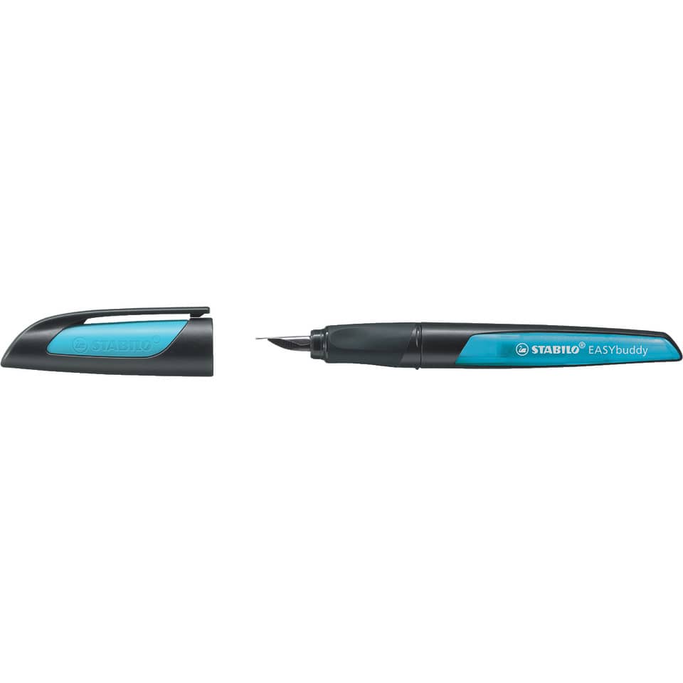 Füllfederhalter EASYbuddy® A, schwarz/hellblau STABILO 5032/4-41